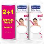Septona Daily Clean płatki kosmetyczne okrągłe 2+1, 3 x 80 sztuk